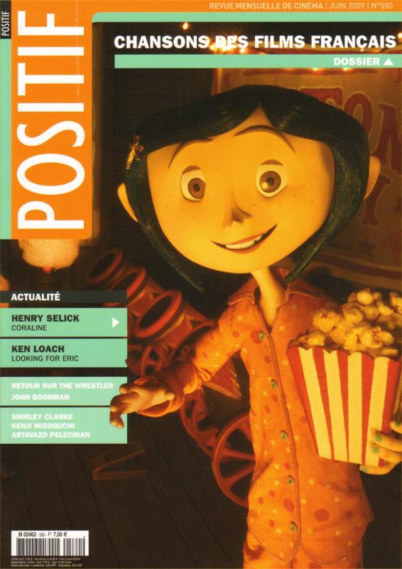 POSITIF magazine side cover Issue 580 June 2009