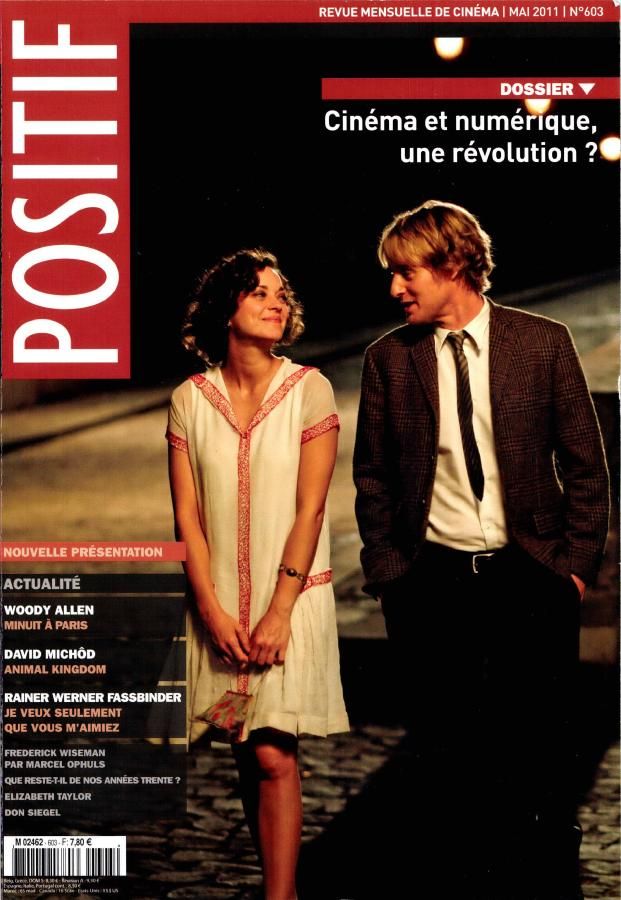 POSITIF magazine side cover Issue 603 May 2011