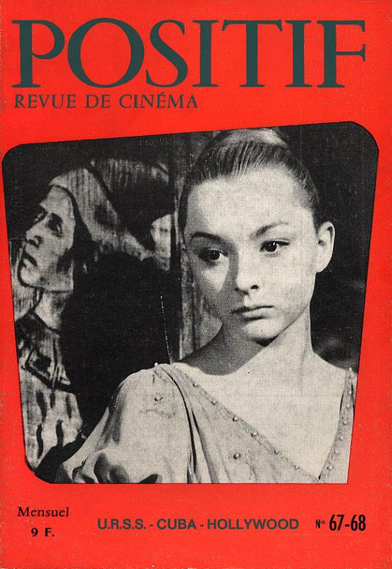 POSITIF magazine side cover Issue 67/68  1965
