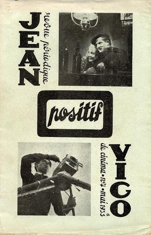 POSITIF magazine side cover Issue 7  1953