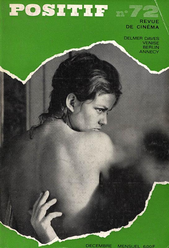 POSITIF magazine side cover Issue 72  1965