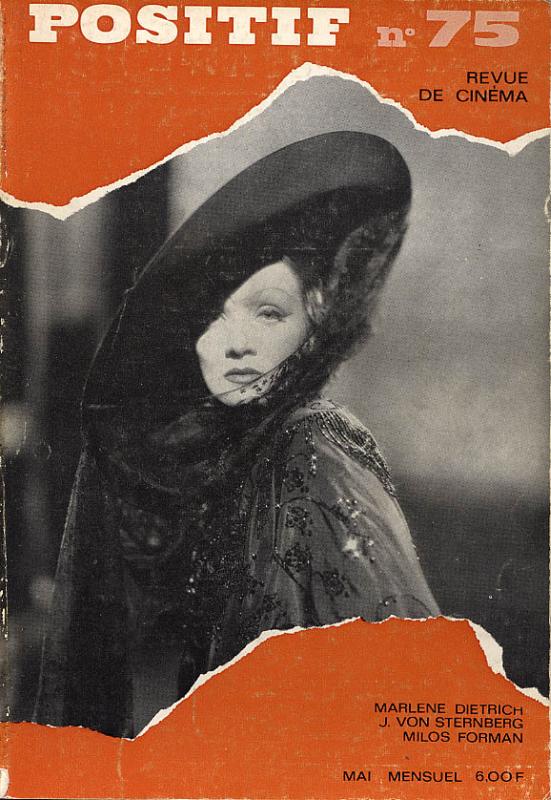 POSITIF magazine side cover Issue 75  1966