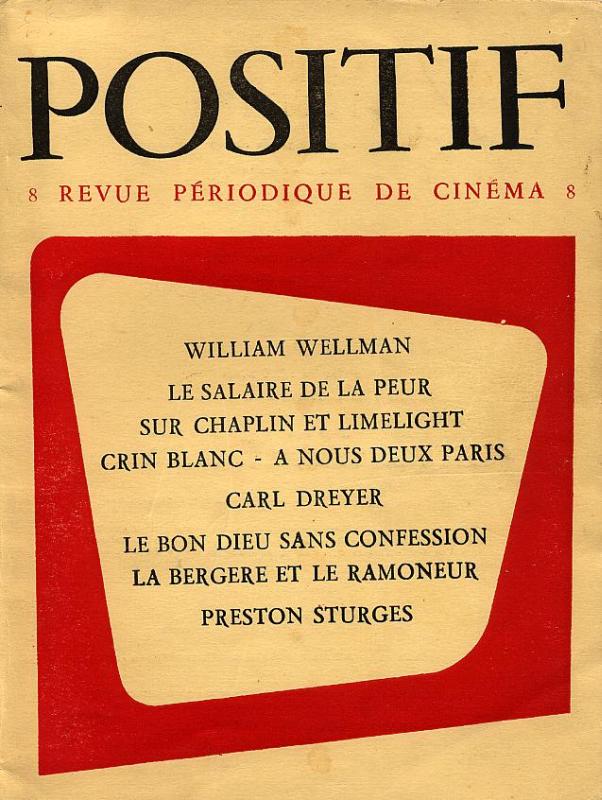 POSITIF magazine side cover Issue 8  1953