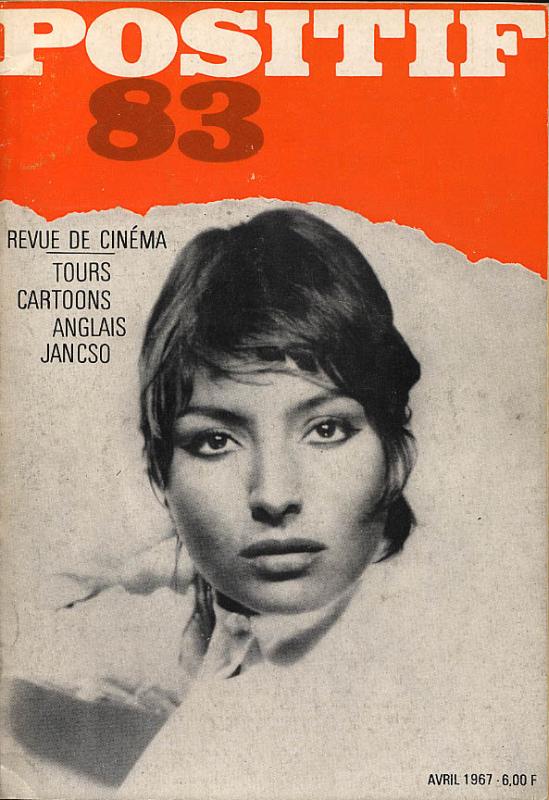 POSITIF magazine side cover Issue 83  1967
