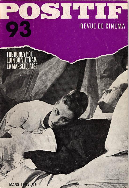 POSITIF magazine side cover Issue 93  1968