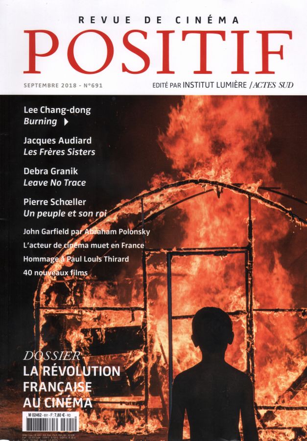 POSITIF magazine side cover Issue 691  September 2018