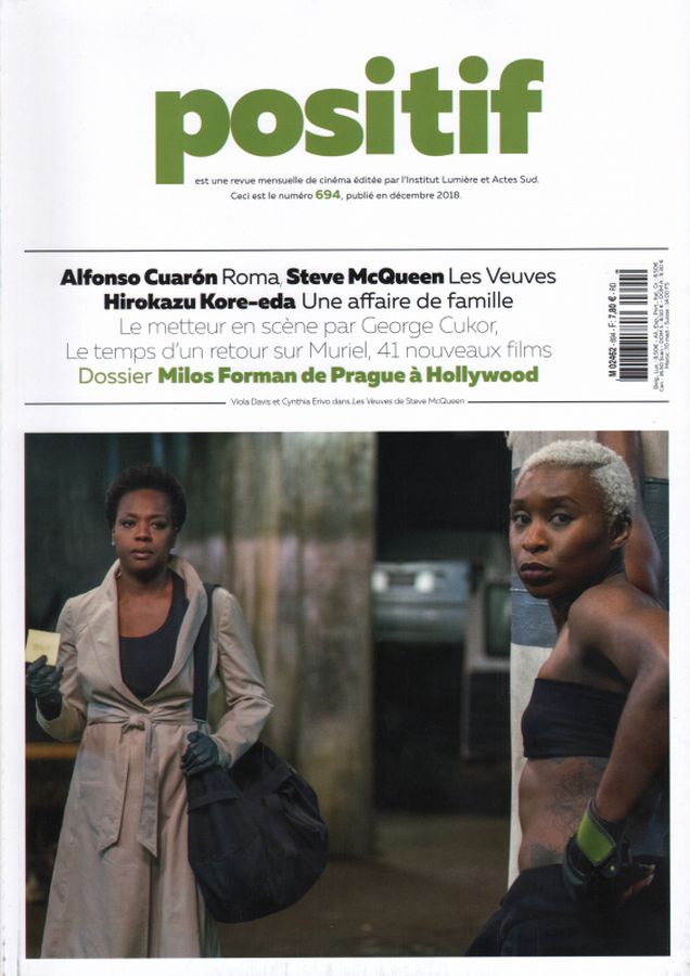 POSITIF magazine side cover Issue 694  December 2018