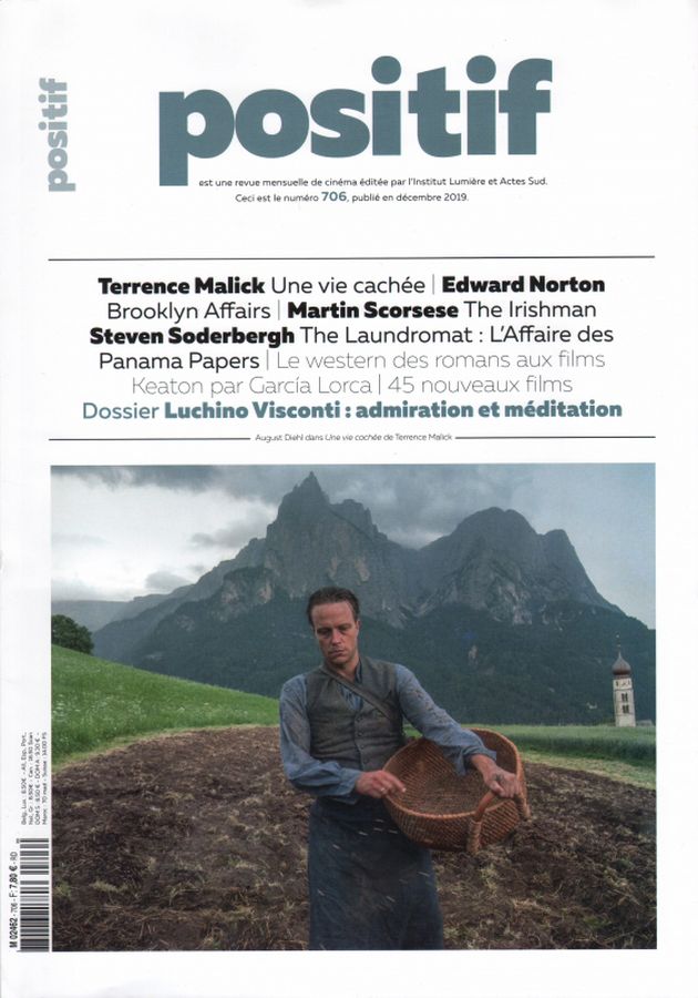 POSITIF magazine side cover Issue 706  December 2019