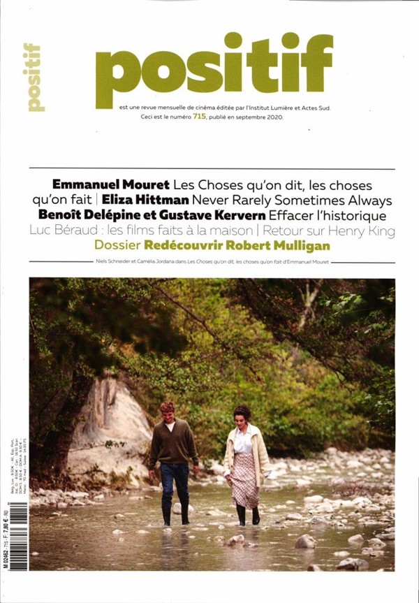 POSITIF magazine side cover Issue 715  September 2020