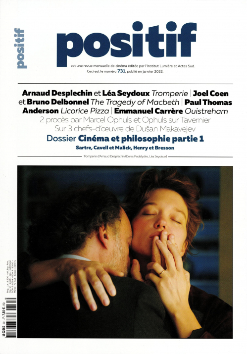 POSITIF magazine side cover Issue 731  January 2022