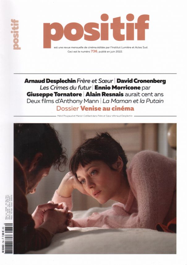 POSITIF magazine side cover Issue 736  June 2022