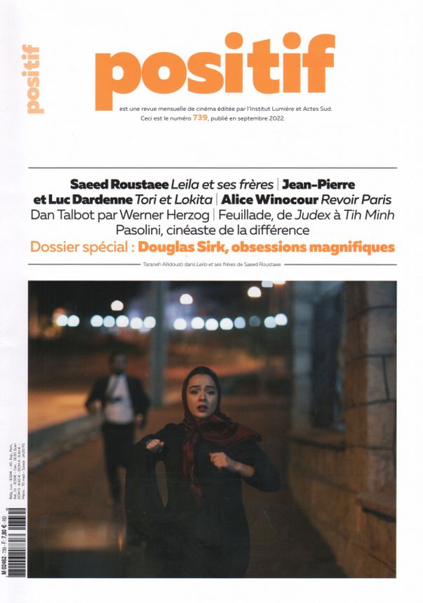 POSITIF magazine side cover Issue 739  September 2022