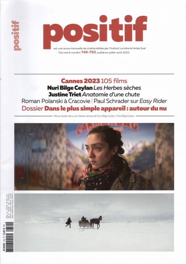 POSITIF magazine side cover Issue 749-50  July/August 2023