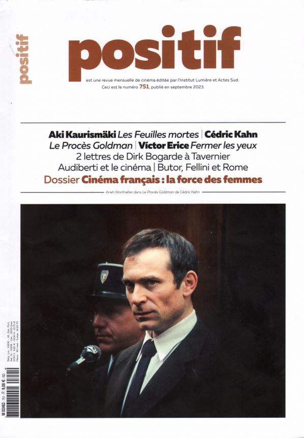 POSITIF magazine side cover Issue 751  September 2023