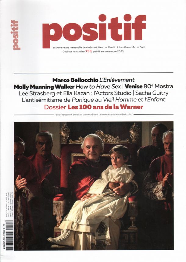 POSITIF magazine side cover Issue 753  November 2023