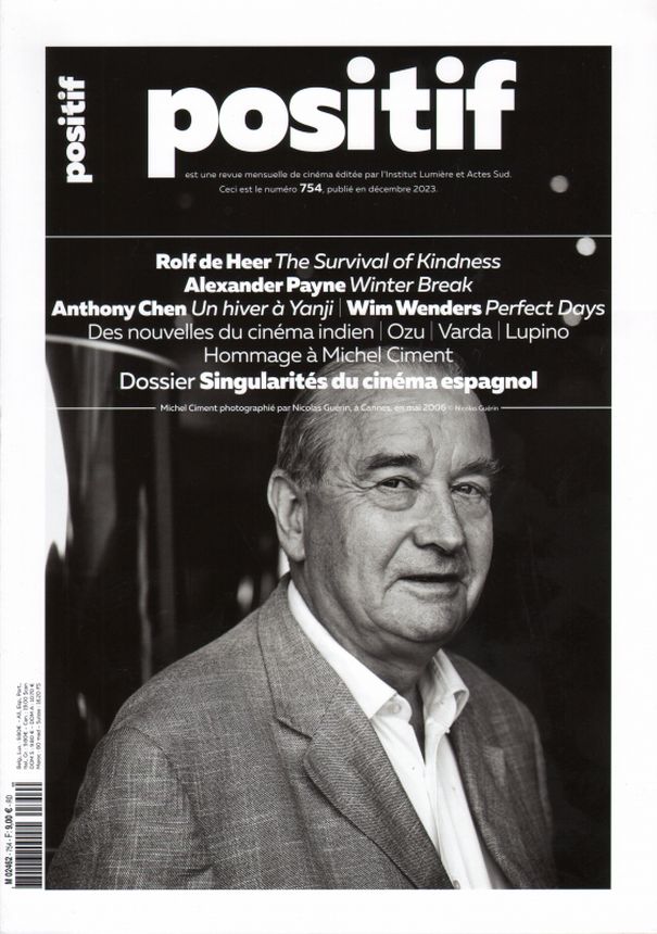 POSITIF magazine side cover Issue 754  December 2023