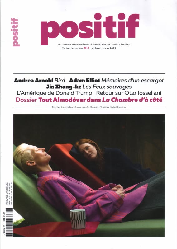 POSITIF magazine side cover Issue 767  January 2025