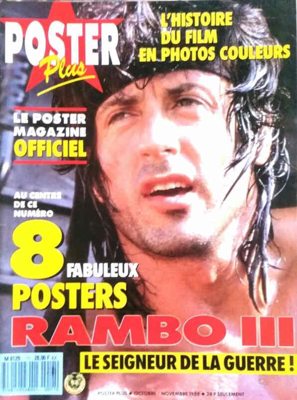POSTER PLUS magazine side cover  October/November 1988