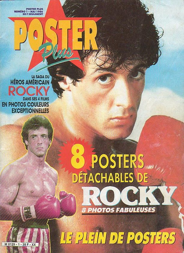 POSTER PLUS magazine side cover Issue 1  May 1986