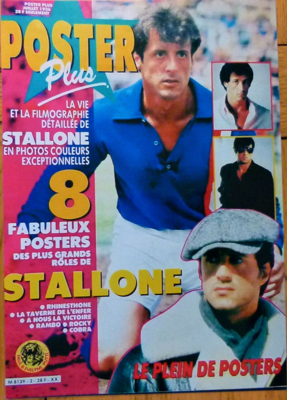 POSTER PLUS magazine side cover  July 1986