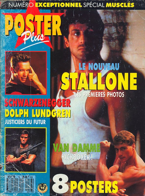 POSTER PLUS magazine side cover Issue 13 June 1989