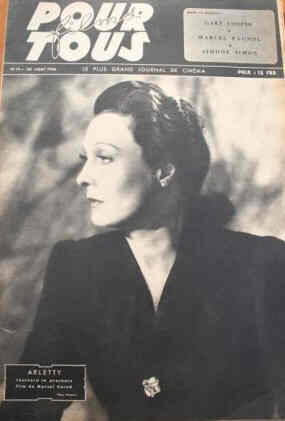 FILMS POUR TOUS magazine side cover Issue 19 20 August 1946