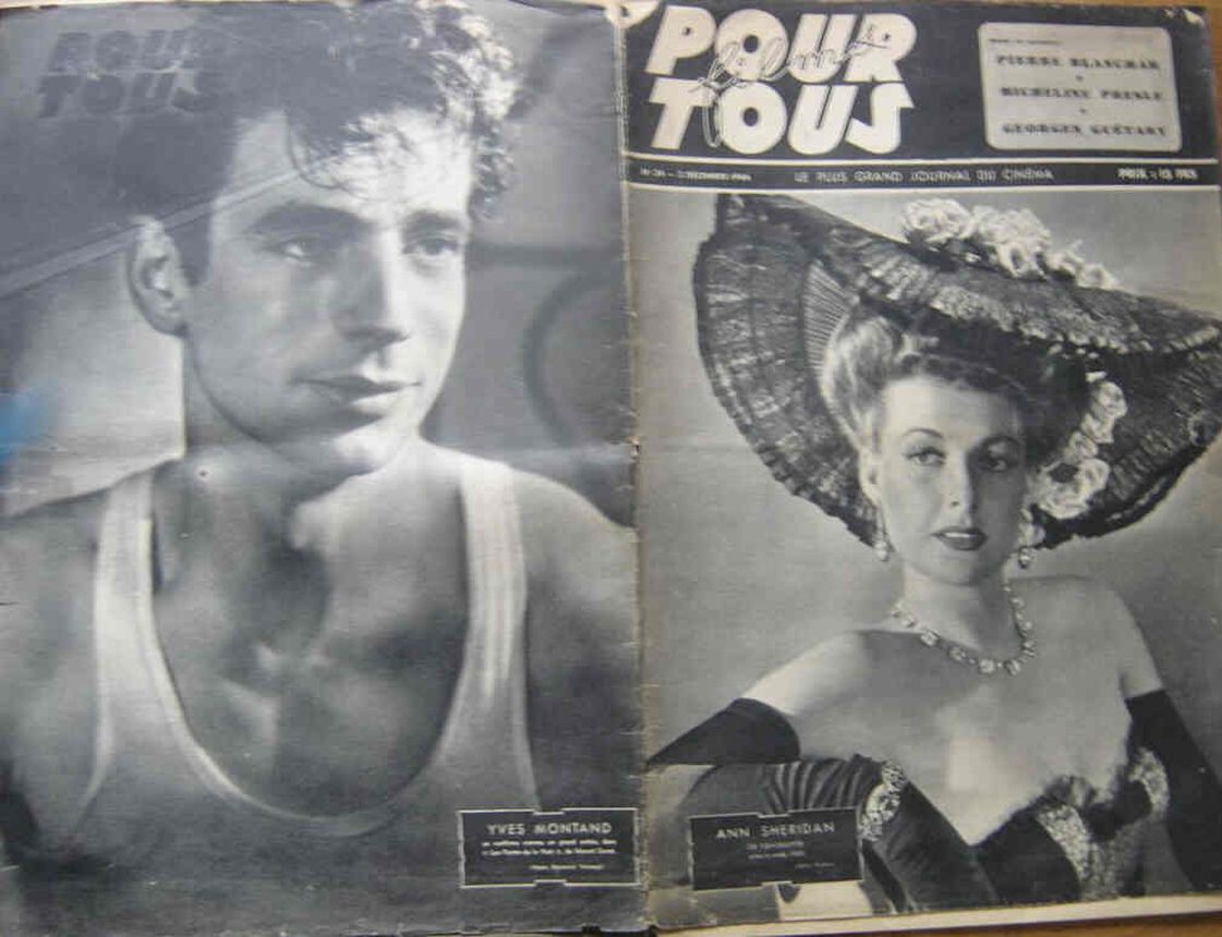 FILMS POUR TOUS magazine side cover Issue 34 3 December 1946