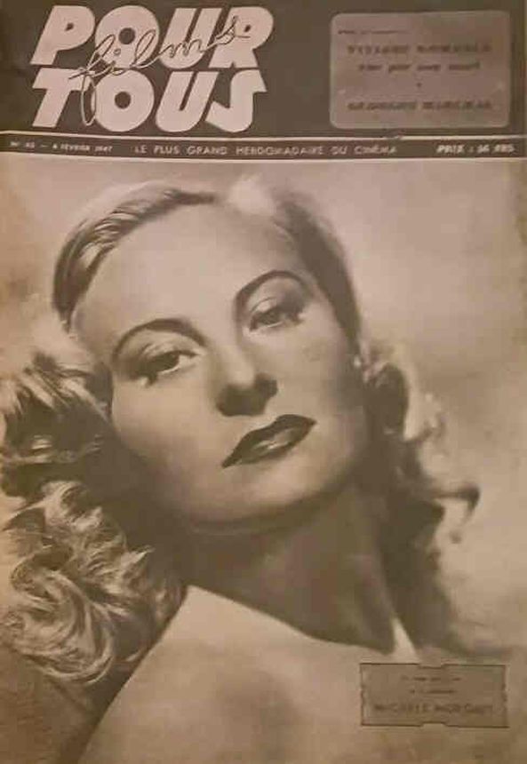 FILMS POUR TOUS magazine side cover Issue 43 4 February 1947