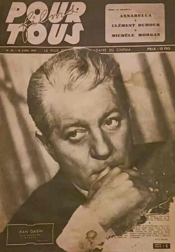 FILMS POUR TOUS magazine side cover Issue 53 15 April 1947