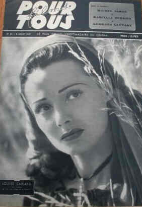 FILMS POUR TOUS magazine side cover Issue 65 8 July 1947