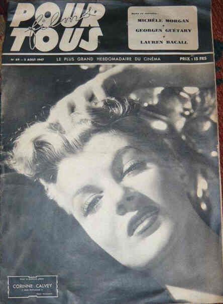 FILMS POUR TOUS magazine side cover Issue 69 5 August 1947