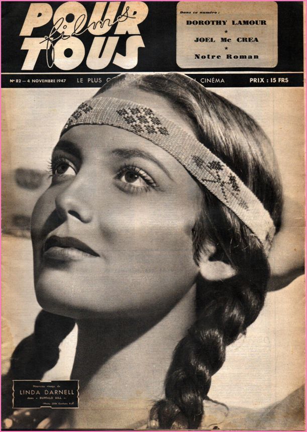 FILMS POUR TOUS magazine side cover Issue 82 4 November 1947