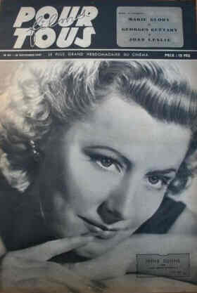 FILMS POUR TOUS magazine side cover Issue 84 18 November 1947