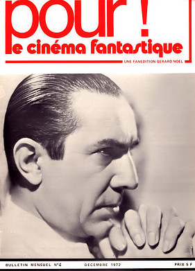 POUR LE CINEMA FANTASTIQUE magazine side cover Issue 4 January 1973