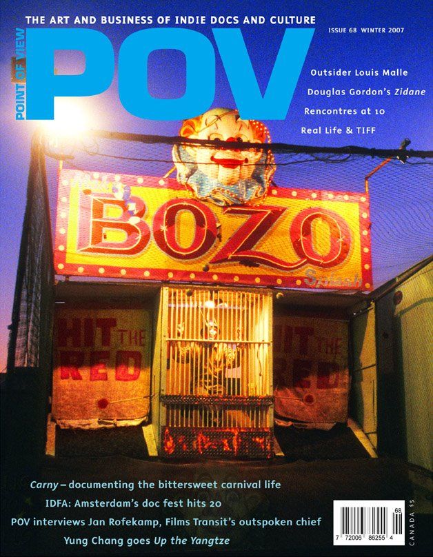 POV (CA) magazine side cover Issue 68 Winter 2007
