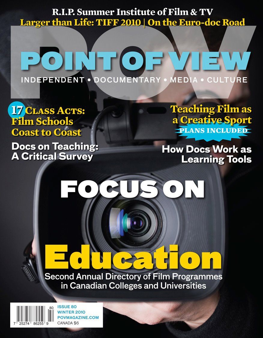 POV (CA) magazine side cover Issue 80 Winter 2010