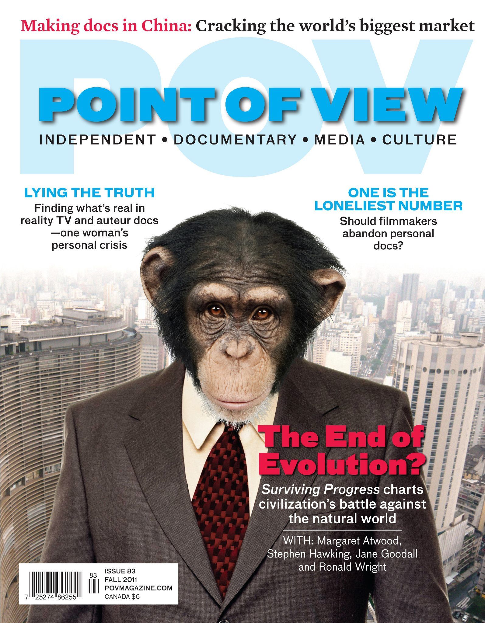 POV (CA) magazine side cover Issue 83 Fall 2011