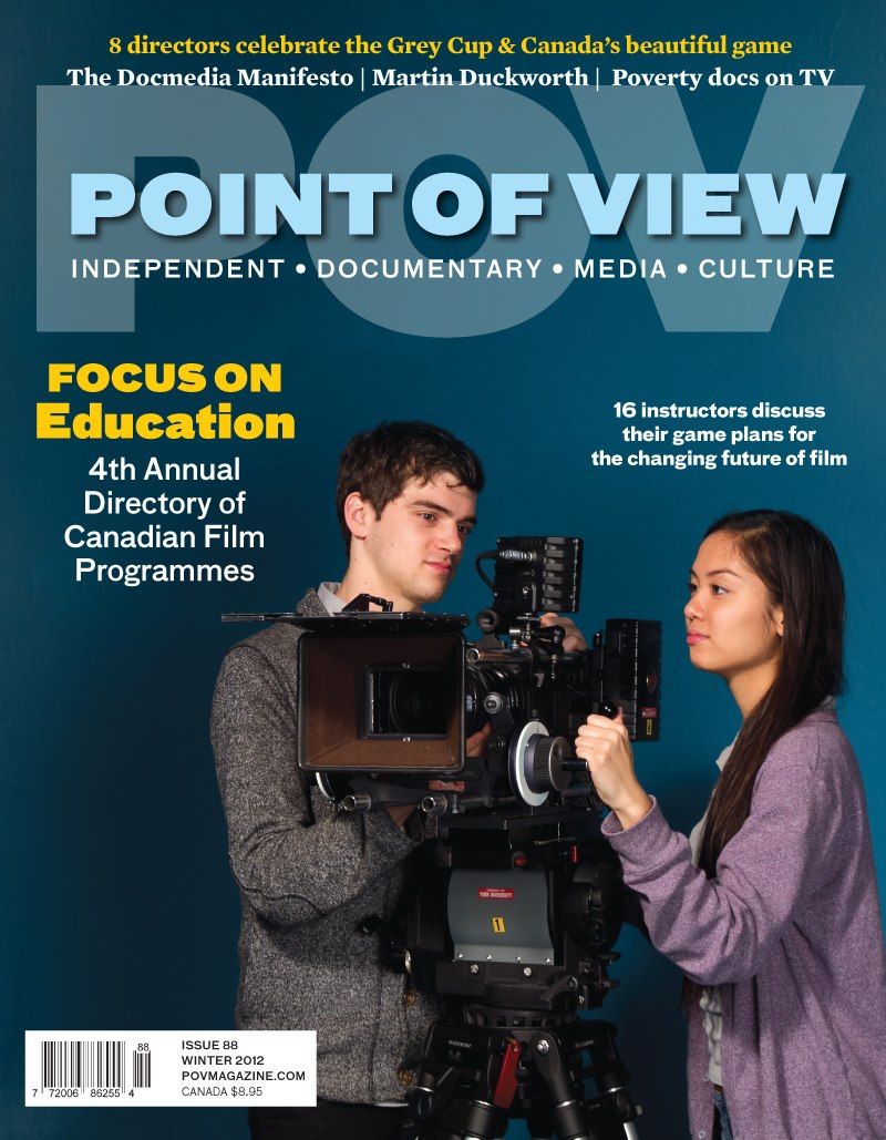 POV (CA) magazine side cover Issue 88 Winter 2012