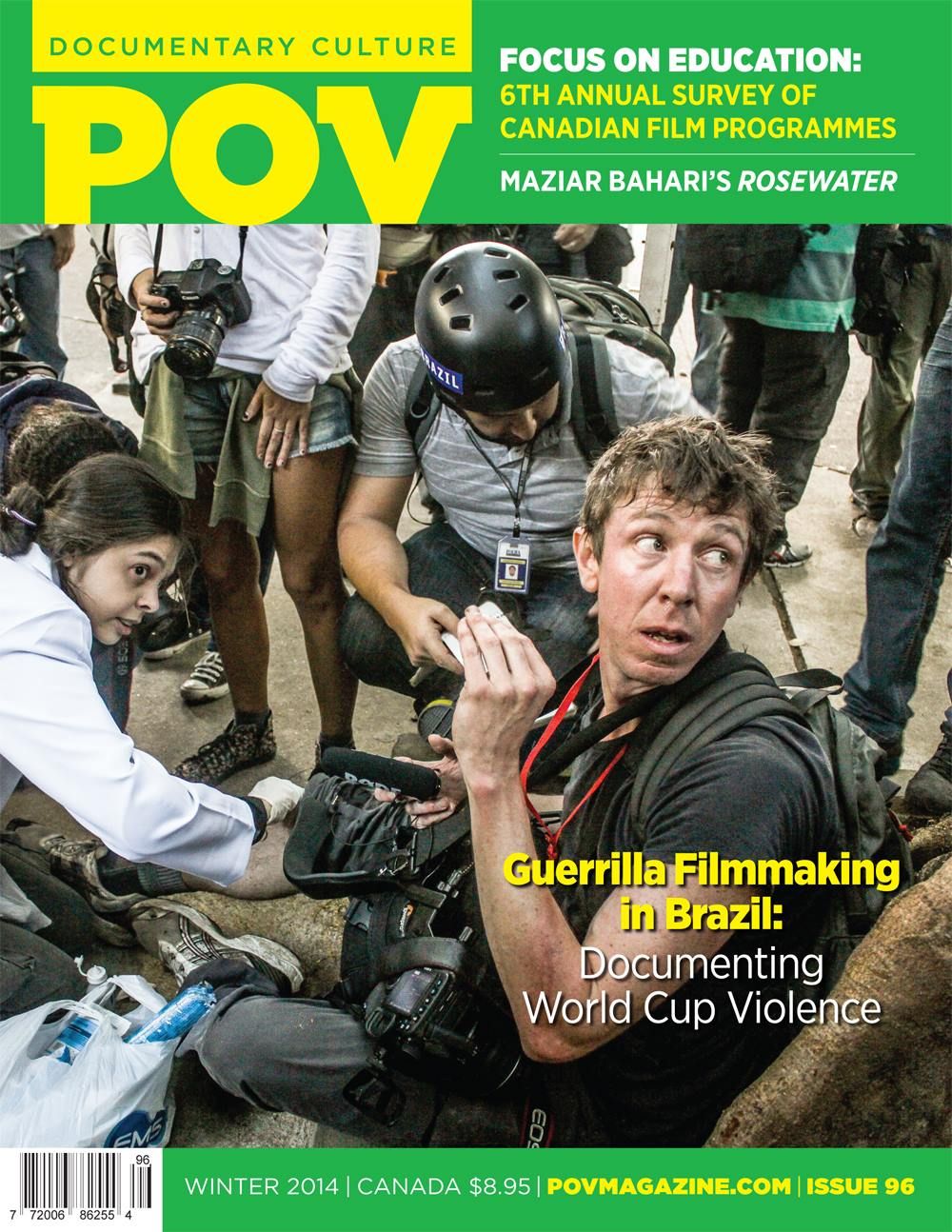 POV (CA) magazine side cover Issue 96 Winter 2014