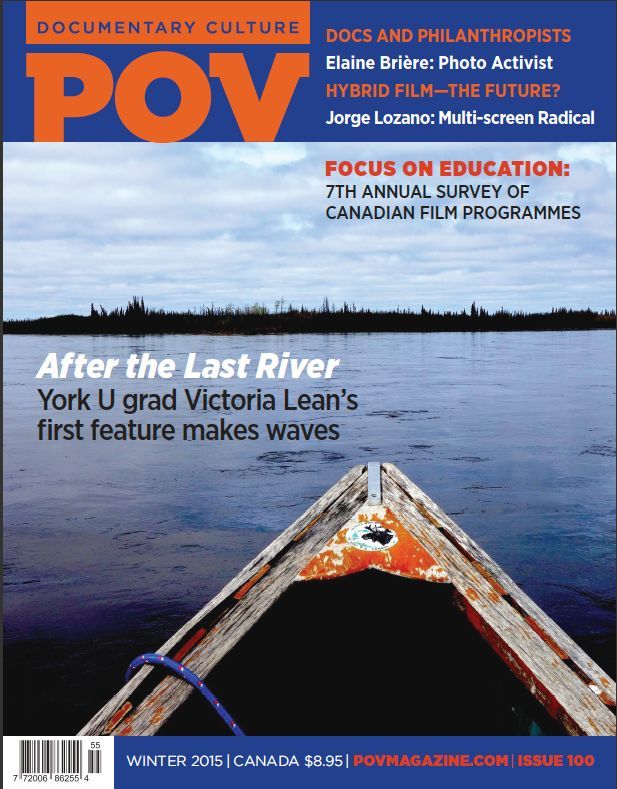 POV (CA) magazine side cover Issue 100 Winter 2015