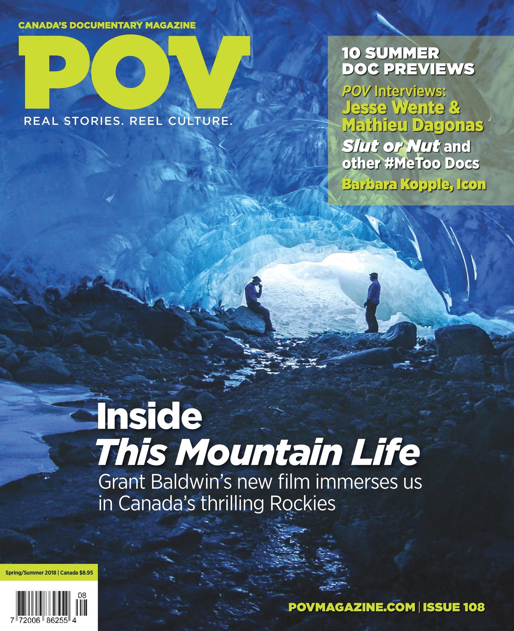 POV (CA) magazine side cover Issue 108 Spring 2018
