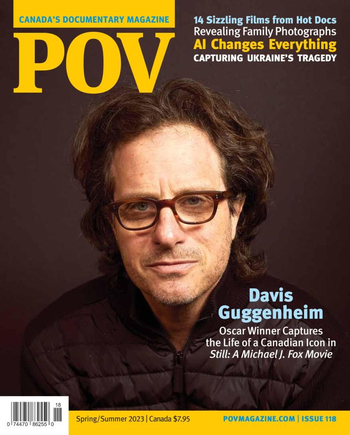 POV (CA) magazine side cover Issue 118 Spring 2023