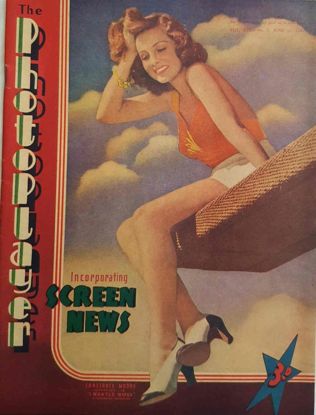 PHOTOPLAYER | THE magazine side cover  Vol 19 No 5 14 June 1941