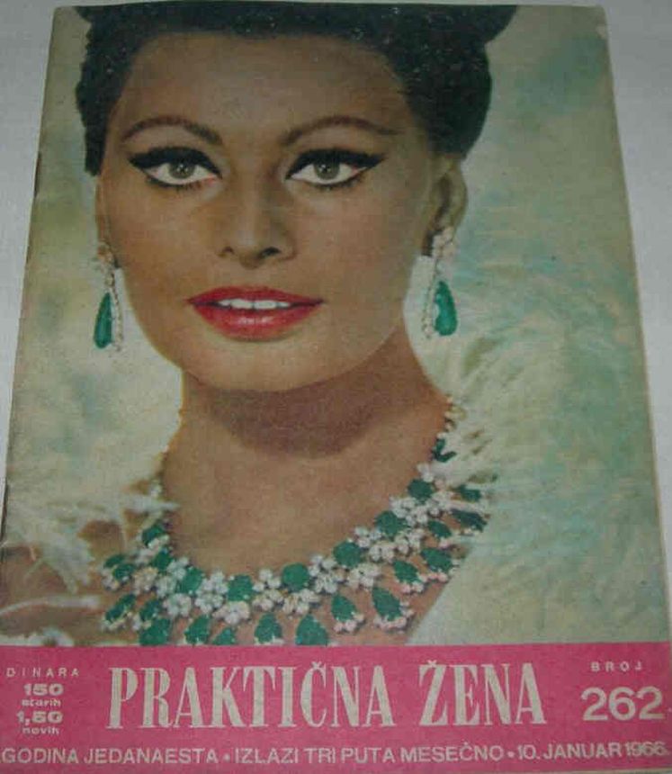 PRAKTICNA ZENA magazine side cover Issue 262 10 January 1966