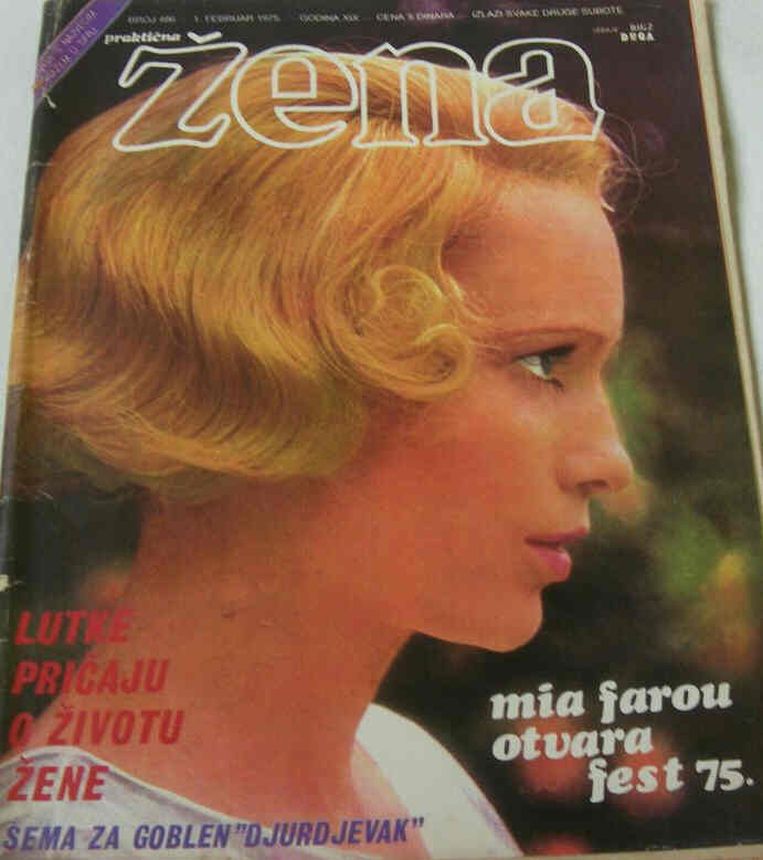 PRAKTICNA ZENA magazine side cover Issue 486 1 February 1975