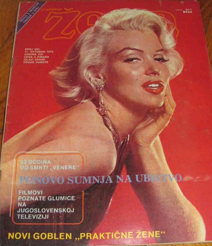 PRAKTICNA ZENA magazine side cover Issue 504 11 October 1975