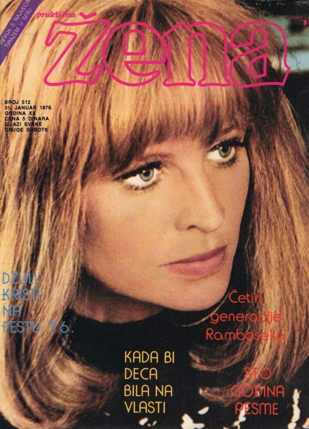 PRAKTICNA ZENA magazine side cover Issue 512 31 January 1976