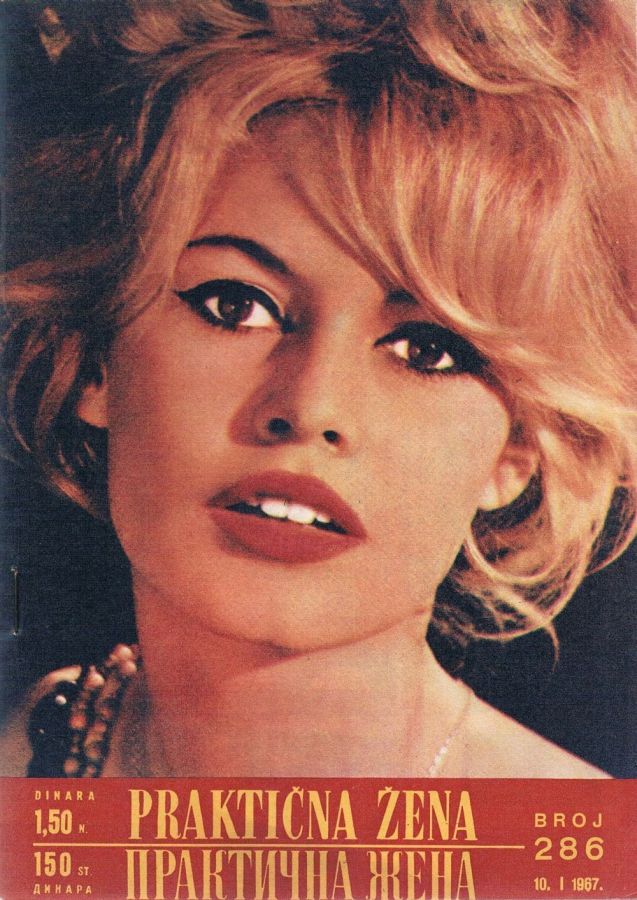 PRAKTICNA ZENA magazine side cover Issue 286 10 January 1967