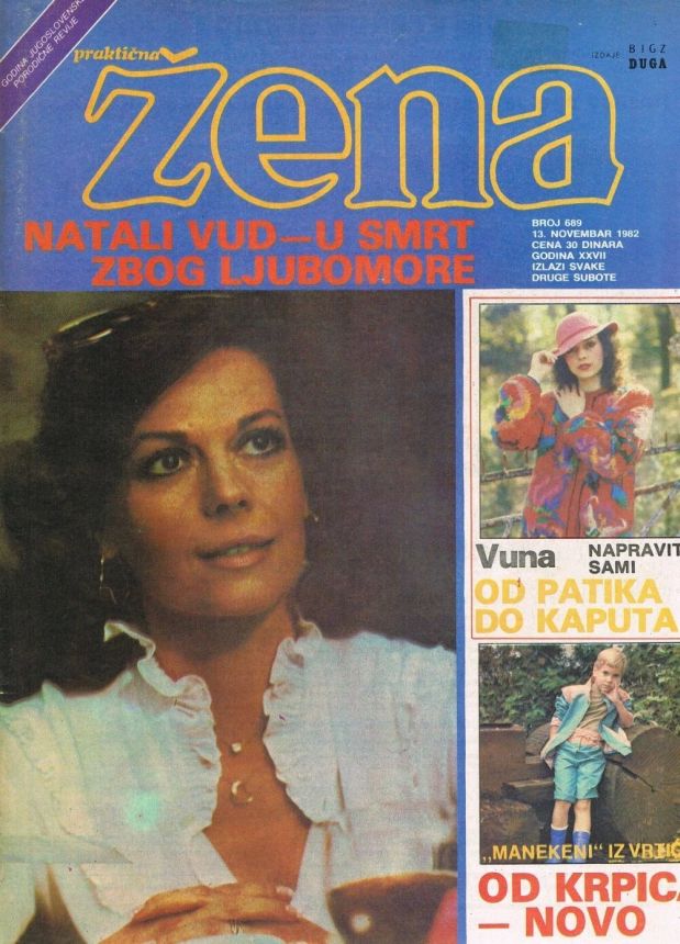 PRAKTICNA ZENA magazine side cover Issue 689 13 November 1982