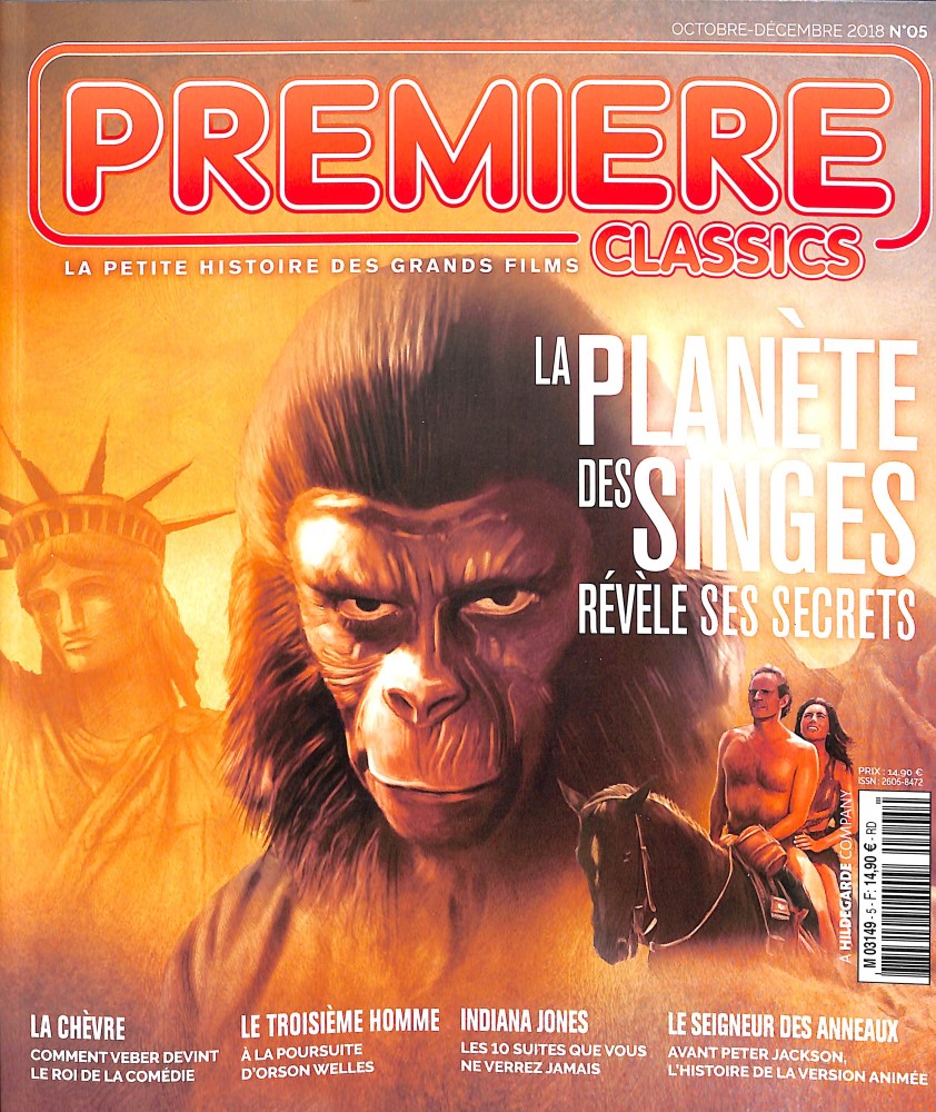 PREMIERE CLASSICS magazine side cover Issue 5  October/November 2018